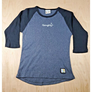 Walt Disney World Tinkerbell Naughty 3/4 Sleeves Shirt Pullover Peter Pan Large